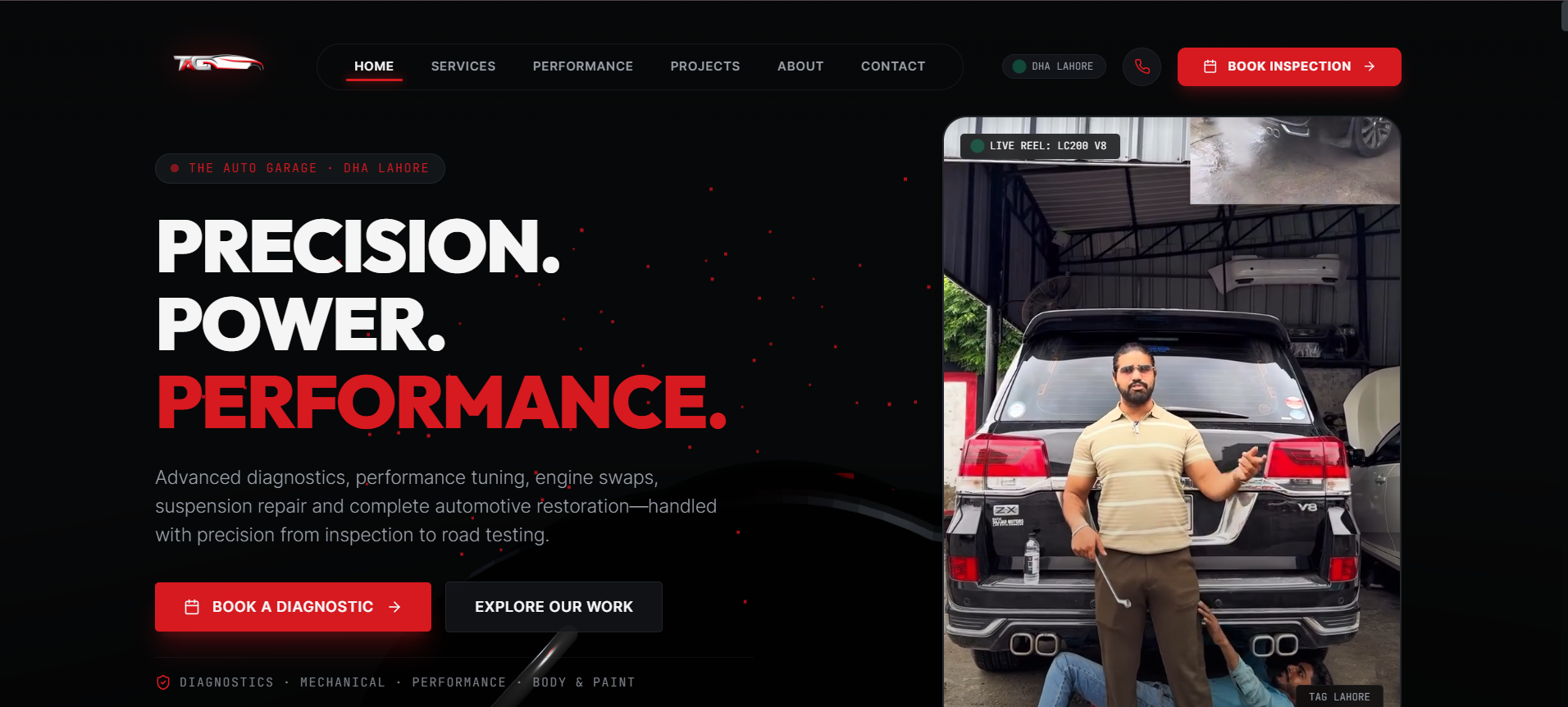Auto Garage Tag